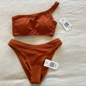 L*Space bikini top, orange, size S